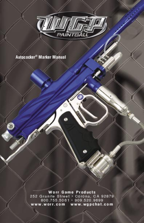 View And Download Wgp Autococker Manual English Paintball Manuals